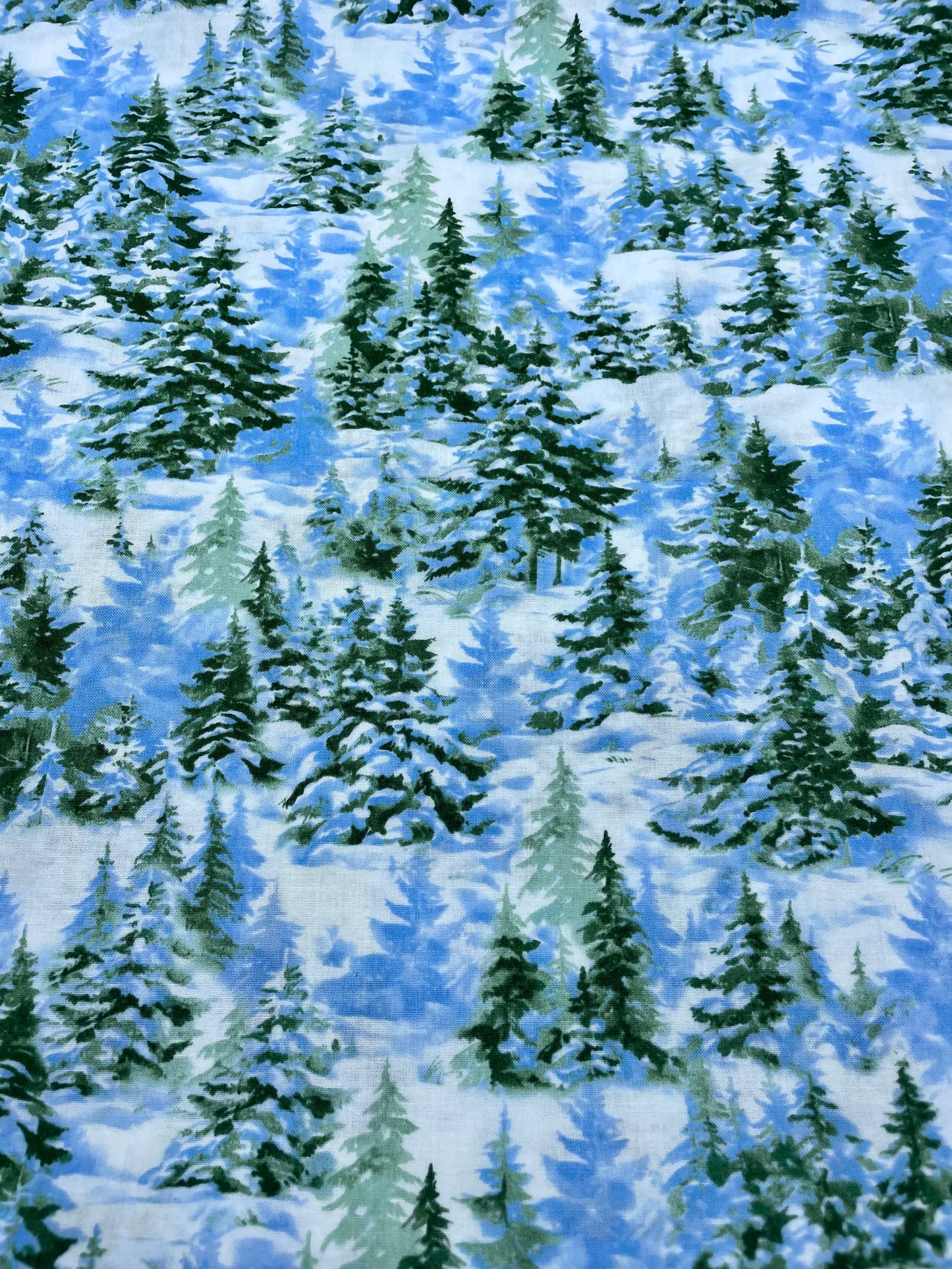 Snowy Evergreens