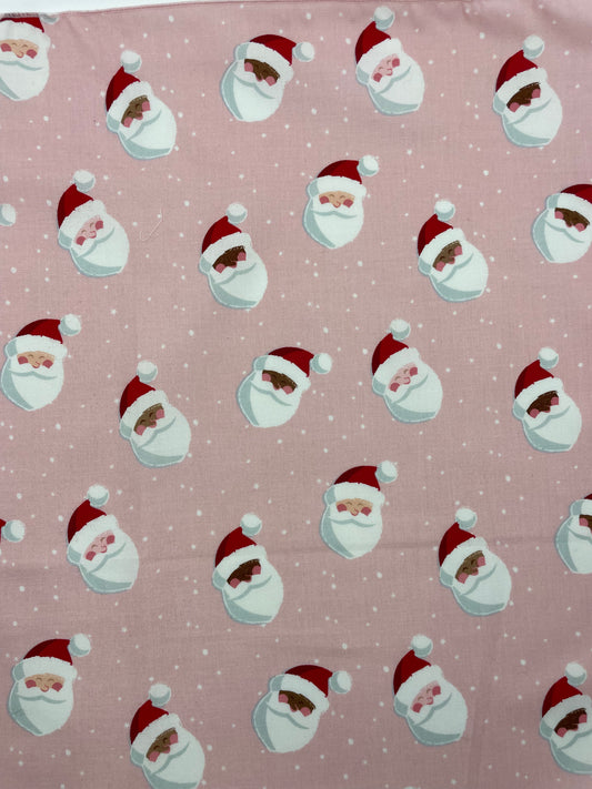 Santas on Pink