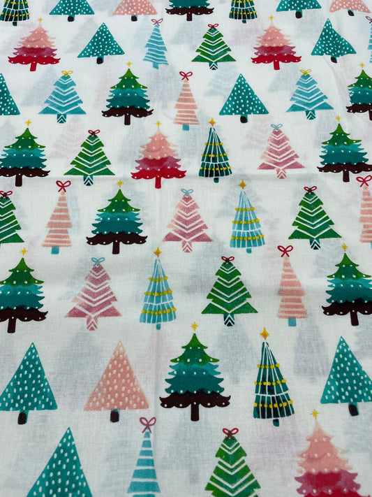 Colorful Christmas Trees