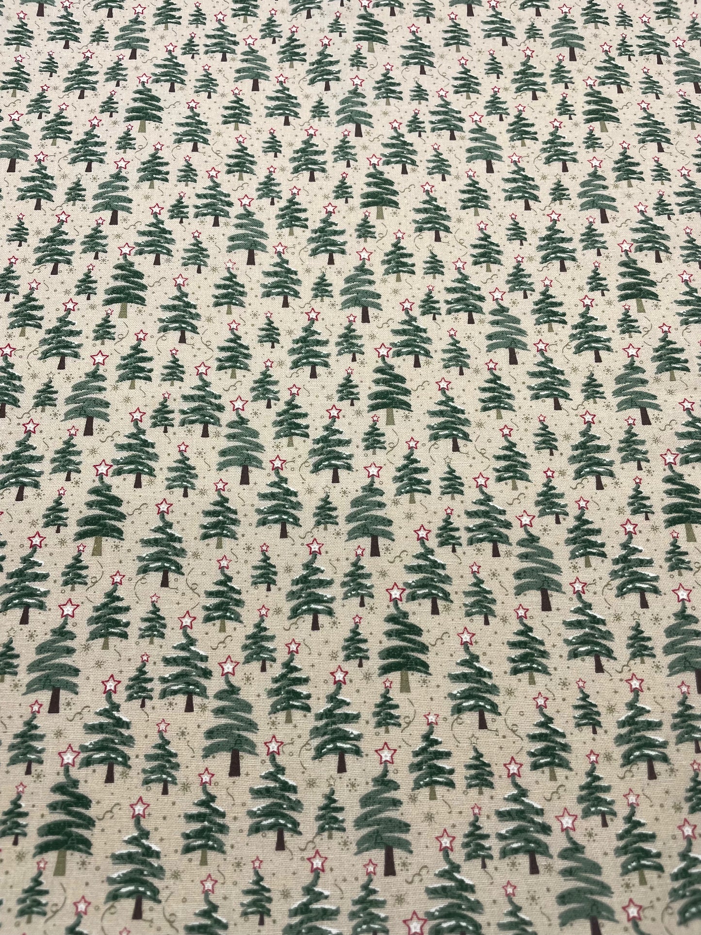 Scribble Christmas Trees on Tan