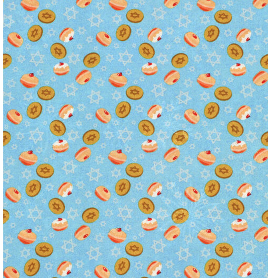 Donuts on light blue