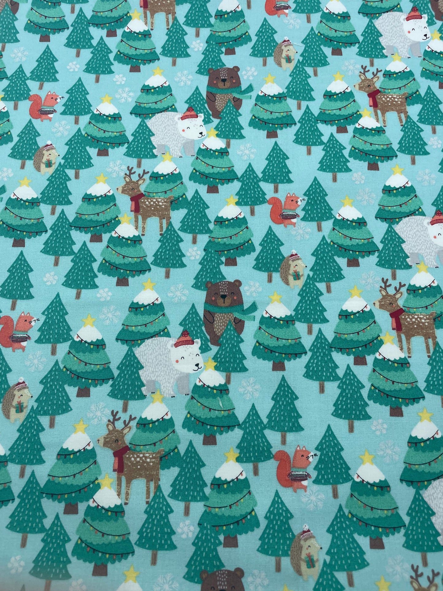 Woodland Friends on Light Blue